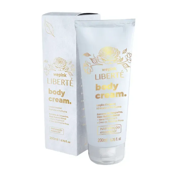Body Cream Liberté Desodorante Hidratante 200ml - Wepink